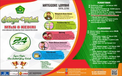 Gebyar Milad MTsN 8 Kediri Ke 24 