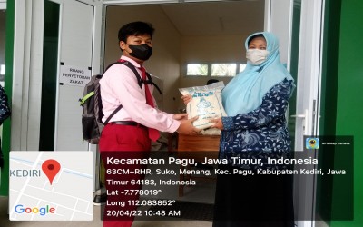 Pentasyarufan Zakat Fitrah di MTsN 8 Kediri