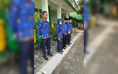 Peringatan Hari Kesaktian Pancasila di MTsN 8 Kediri