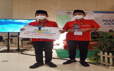 MTsN 8 Kediri Raih Juara I The Best Design Madrasah Robotic Competition 2020